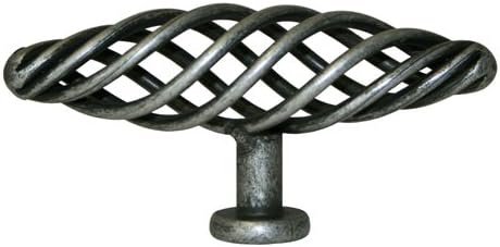25 Pack Antique Pewter Oval Bird Cage Birdcage Birds Nest Twist 4" (100mm) Kitchen Cabinet Drawer Pull Knob 8045-100
