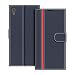 Produktbild COODIO Handyhülle für Sony Xperia XA1 Ultra Handy Hülle, Sony Xperia XA1 Ultra Hülle Leder Handytasche für Sony Xperia XA1 Ultra Klapphülle Tasche, Dunkel Blau/Rot