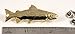 Rainbow Trout Pin, Gold Plated, 2 Inches, 100% Handmade in the USA, Steelhead, Fishing, Fish, Realistic, Metal, Lapel, Hat, Brooch, Gift, Jewlery, Over 3100 Unique Designs