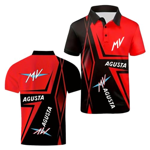 Polo 3D pour hommes respirant avec boutons et manches courtes style tennis contrasté