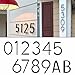 BE-TOOL Modern Black Address House Number, Flush or Floating Mount, Never Rust Address Decor for Porch, Garden Wall and Gate, Quick DIY Installation (B)