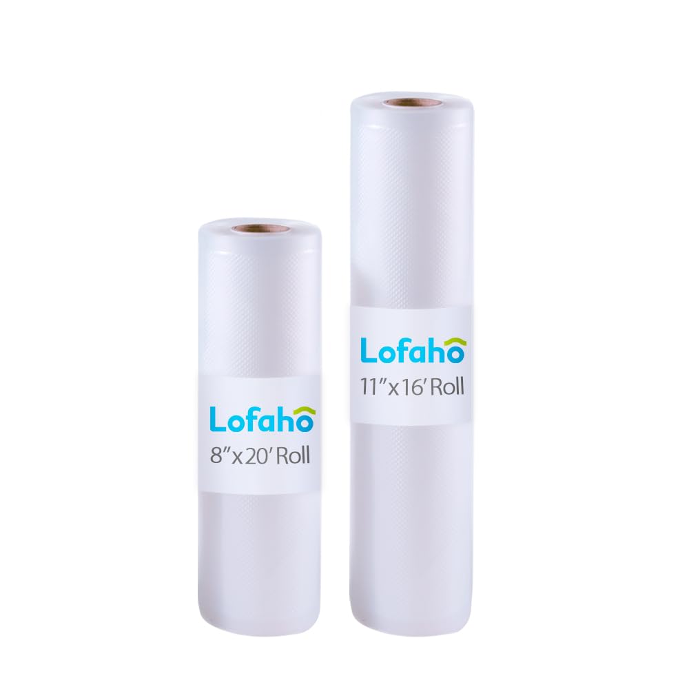 Lofaho Vacuum Sealer Rolls for custom fit airtight food storage, Sous vide, 11