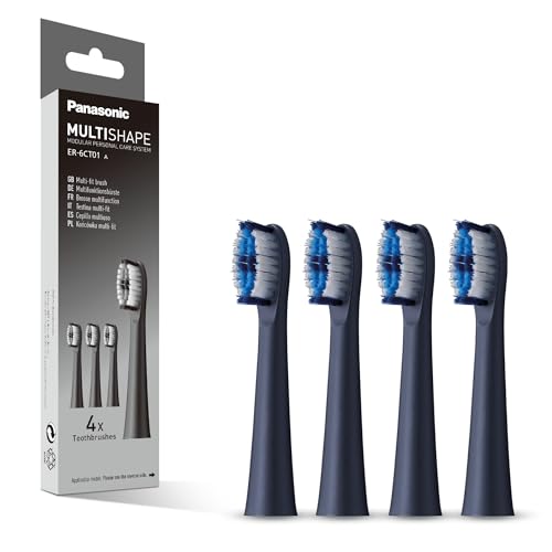Price comparison product image Panasonic ER-6CT01 Wet and Dry Electric Toothbrush Head Replacement with Multi-fit Brush (x4)