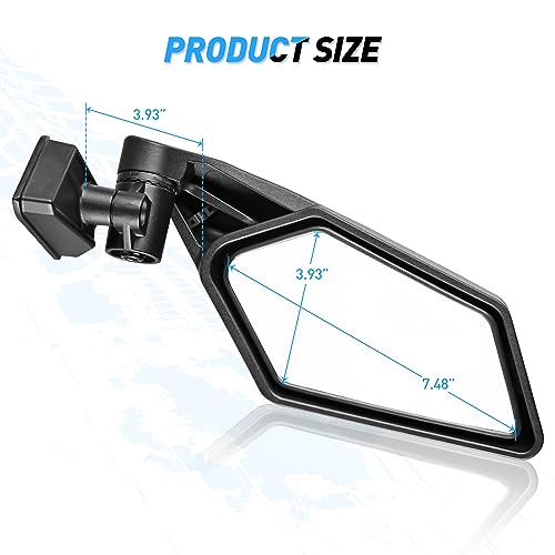 Nilight UTV Side Mirrors for 2016-2023 Can-Am Maverick Turbo R by Nilight - Used condition - Image 6