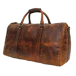 leather duffle bag amazon