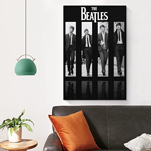 Poster décoratif The Beatles Band – Impression sur toile – Décoration murale moderne pour chambre à coucher – 50 x 75 cm - Les Beatles, Paul McCartney, John Lennon, RIngo Starr, George Harrison Poster décoratif The Beatles Band - Impression sur toile - Décoration murale moderne pour chambre à coucher - 50 x 75 cm – Image 5