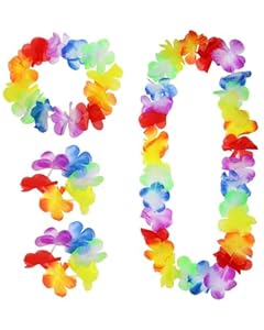 TPZORJX Hawaii Blumenketten Set ZWYQ006
