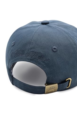 Image of Brooks Brothers Men's Cotton Baseball Cap with Oxford Striped Lining & Tonal Logo - Adjustable Hat for Warm Weather Outings
