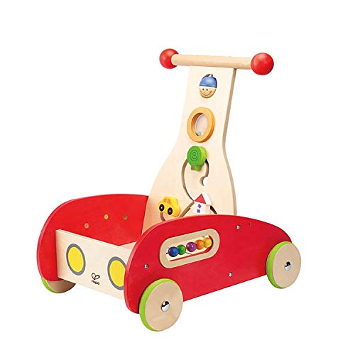 Hape Toys Toddler Baby Push & Pull Toy Wonder Walker Cart with Wooden Blocks Sale