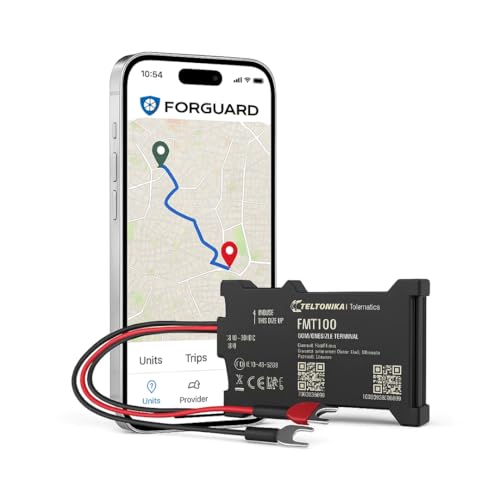 Localizador GPS para Coche FMT100 con Seguimiento en Tiempo Real y Alarma antirrobo | SIM incluida | Instalación Directa a batería | App Web/móvil | 1 Mes Premium Gratis