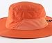 Connectyle Unisex Outdoor UPF 50+ Fishing Sun Hat Breathable Quick Dry Hat Summer Beach Hat Orange