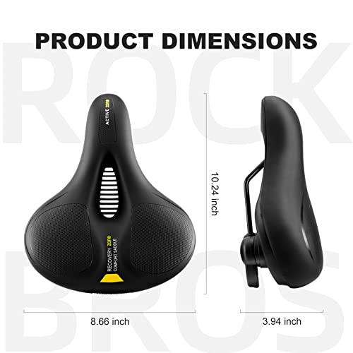 image for ROCKBROS Bike Seat Cushion for Men Women with Handle & Dual Shock Abso