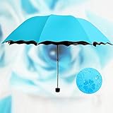 Material: tela de nylon 190T EFKKLM Encuentro De Flores De Agua Y Decoloración Tríptico Gel Negro Protector Solar Publicidad Sombrilla Sombrilla