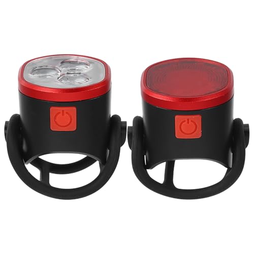 MUSISALY Luces para Bicicleta USB Recargables Luz Delantera y Piloto Trasero con Múltiples Modos Batería de Litio Integrada para Alta Luminosidad Equipo Esencial para Ciclismo Nocturno y