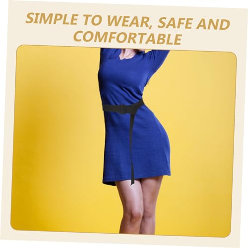 BESPORTBLE Decorative Waist Belt for Women Dress Long Simple Black Cloth Cinch Belt for Comfortable Texture Waistband for Wedding Party Accessory3