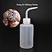 Valchoose Plastic Squeeze Bottle Leak Proof, 250ml | 8.5oz White Wash Bottle Chemical, LDPE, Safety, Medical with Narrow Mouth Scale Labels for Succulent Tattoo Label Watering (1 Bottle)