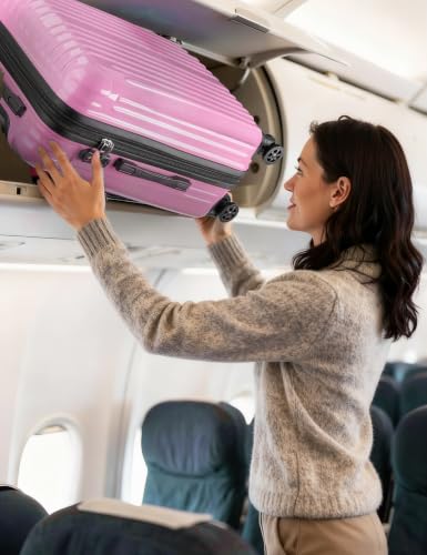 Image of Luggage Sets 2 Piece,PC+ABS Expandable Suitcases with Wheels