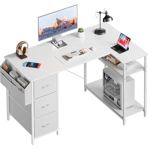Bureau d'angle avec rangement pour petits espaces et angles de pièce - 2