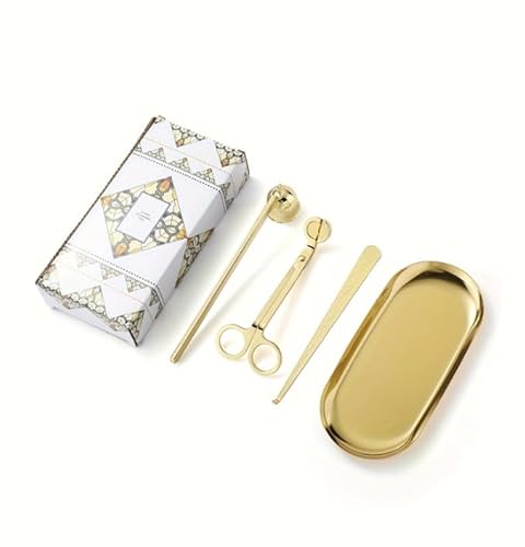Absdefen キャンドル消し キャンドルアクセサリーセット キャンドルの付属品のセット キャンドル消し ろうそく消し うそく芯のトリマー キャンドルのケアキット、ギフト、キャンドル愛好家向け キャンドル愛好家のためのウィックディッパー 消火ツール 家庭