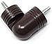 Urbanest Hinged Elbow Connector for corner or Bay Window Curtain Rod, Up To 1-1/8-inch Rod, Bronze
