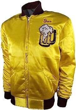 TJF Kenosha Kickere Home Alone Yellow Golden Satin Jacket2