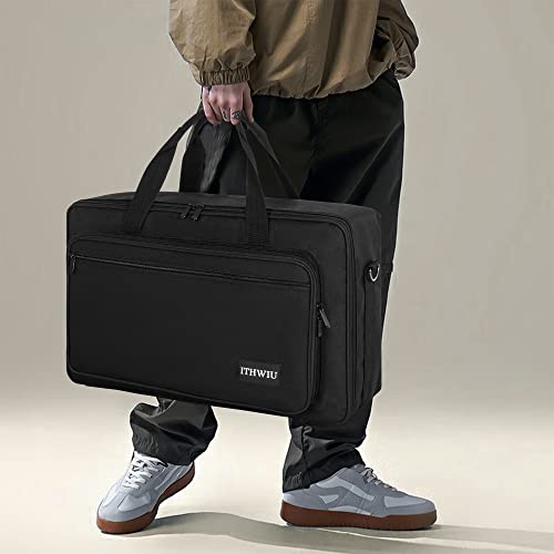 Image of Padded DJ Controller Case for Hercules DJ Inpulse 500, DDJ REV1, NI Traktor Kontrol S4 MK3, DDJ SR DDJ SR2, Numark PLATINUM FX, DDJ RR, Akai MPK225, 23.5 x 14 x 3 Inch, Black
