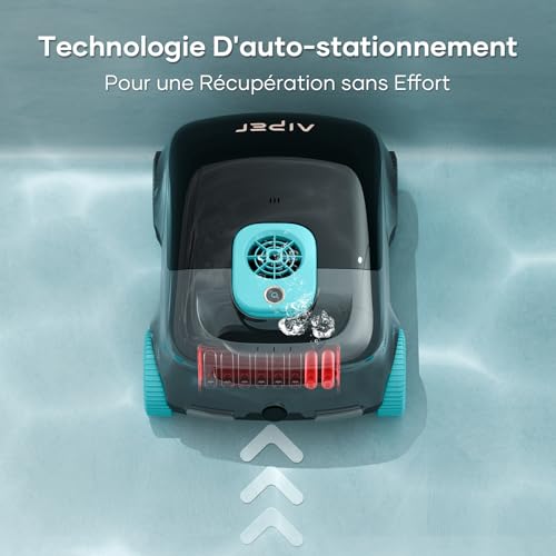 AIPER Robot de Piscine sans Fil, Nettoyeur Automatique de Piscine avec Filtration avancée des Particules, 100 à 130 Minutes d'autonomie, Technologie de stationnement Automatique, idéal pour Les – vue 5