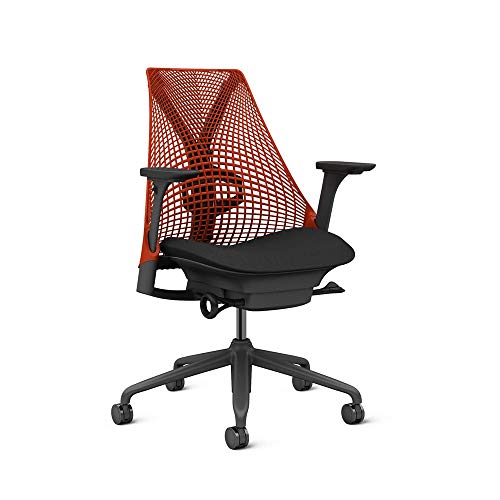 Image of Herman Miller Sayl Task Chair,Tilt Limiter with Forward Tilt,Adjustable Lumbar Support,Fully Adjustable Arms - Red