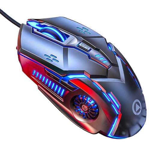 EastyGold Gaming Mouse G5 Wired Game Mice Colorful Backlight...