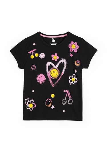 Image of Li'l Tomatoes Girls 100% Cotton Graphic T-Shirt | Attitude & Love Print Summer Top | Soft & Breathable Casual Wear | Short Sleeve Tee | 11-16 Years