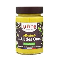 Eau, graines de moutarde, vinaigre et ail des ours 9% — la moutarde à l'ail des ours 100% naturelle fabriquée en Alsace. Sans additifs, sans colorants, sans conservateurs avec des graines cultivées en France. La moutarde naturelle au parfum caractéri...