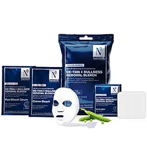 Advanced Organics De-Tan & Dullness Removal Bleach for Skin Brightening and Hair Lightening (6 in 1) - 20g, All Skin type