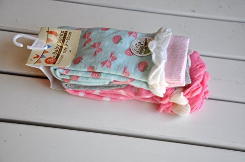 6 Pairs Baby Girl Knee-High Socks Toddler Princess Cute Non-Skid Socks 8-36M (6 Colors) #TOP5