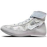 Nike Kids Speed Sweep VII Wrestling Shoes (1, Silver/White-M)