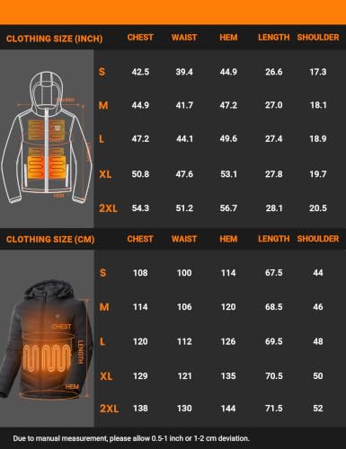 Vestego Heated Jacket for Women with Battery Pack, Winter Coat Gifts - image 8