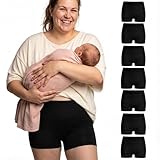 Mrs. Mum Wochenbett Unterwäsche 7er Set I Weiche, Waschbare Slips & Unterhosen für Wöchnerinnen nach Entbindung & Kaiserschnitt I Postpartum Panties I Öko-Tex Zertifiziert I Made in EU