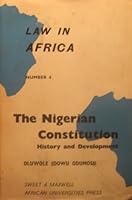 The Nigerian Constitution: History and Development B0000CLN62 Book Cover