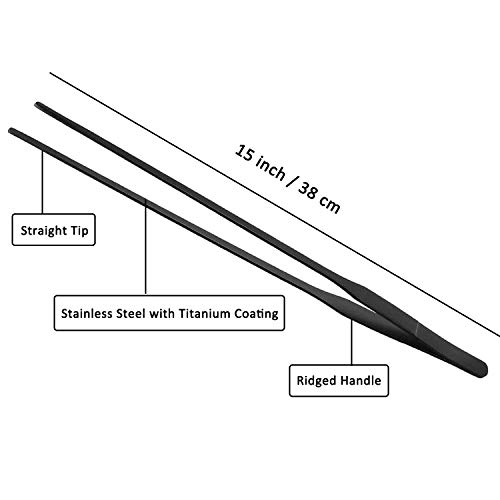 15" Aquarium Tweezers, Anti-Rust Long Aquascaping Tools, Stainless Steel Feeding Tongs, Straight And Curved Forceps Nippers, Perfect For Planted Aquarium Fish Tank Reef Tank And Terrarium. #TOP2