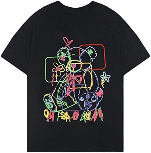 Women Summer Gothic T-Shirt Anime Aesthetic Print Harajuku Fashion Casual Tops - Image 4