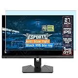 Vaxson 2 Pièces Anti Lumière Bleue Film Protecteur d'écran, compatible avec MSI Optix MAG274QRF-QD 27' Monitor [pas en Verre Trempé] Neuf Screen Protector Guard