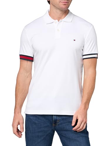 Image of Tommy Hilfiger Mens Short Sleeve Casual Polo Shirts in Regular Fit with Liquid Cotton