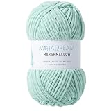 MOJADREAM 3.5oz Chenille Yarn for Blankets Amigurumi: Soft Velvet Baby Yarn Blanket Knitting and Crocheting Bulky 5# Yarn1 Skein of 100g (Mint Green)