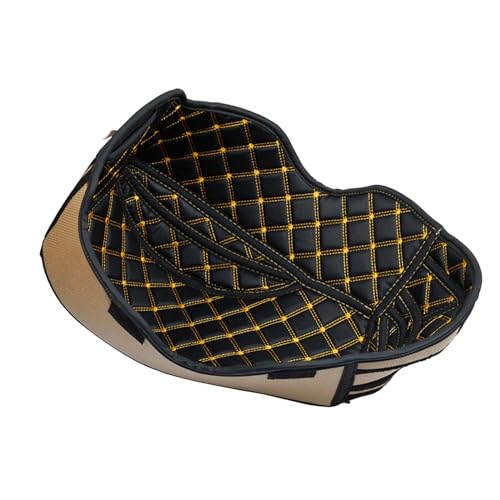 INLIMA Fit for Yamaha NVX155 AEROX155 NVX AEROX 155 Sitz Eimer Pad Hinten Trunk Cargo Liner Schutz Motorrad Lagerung Box Matte (Color : Yellow line)