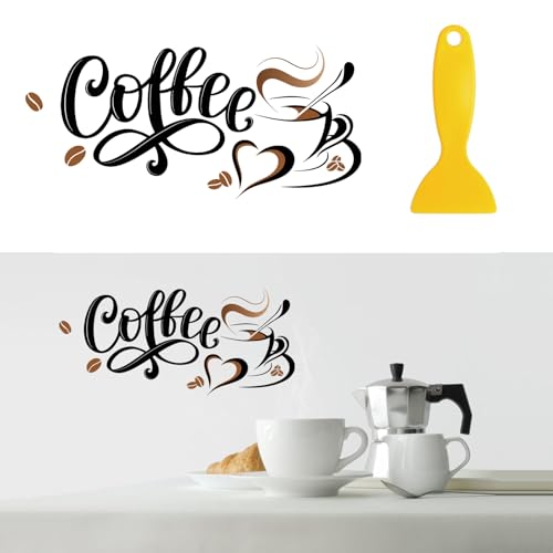 KQDRAVINE 1 Stickers Muraux Cuisine, 40 X 38 CM Stickers Cuisine, Autocollant Mural, Stickers Cuisine Mural, Adapté à la Décoration Murale Dans les Cuisines, Salons, Restaurants, Bureaux et Cafés