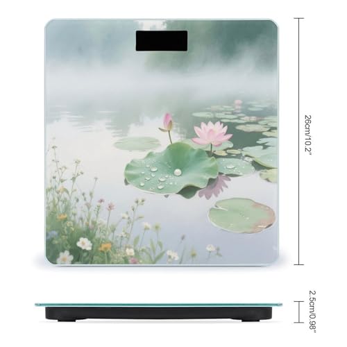 Báscula digital de baño Water Lilies en el estanque miniatura 2