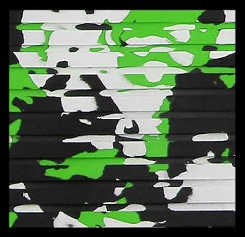 Hydro-Turf Cut Groove Ride Mat Material Sheet 37x58 Lime Green Camo