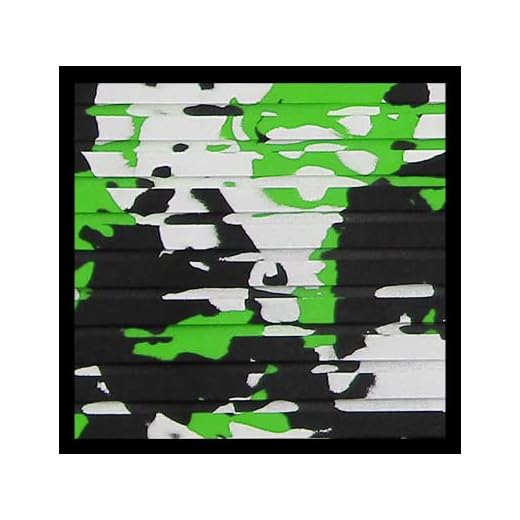 Hydro-Turf Cut Groove Ride Mat Material Sheet 37x58 (Lime Green Camo)