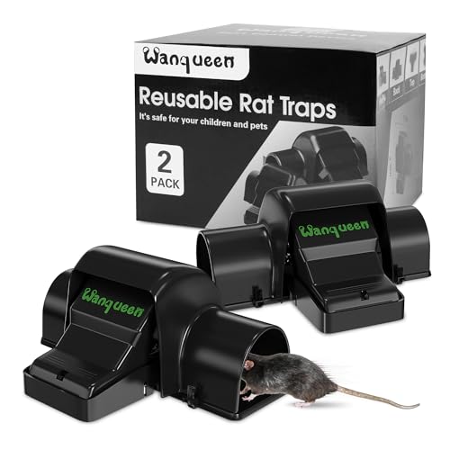 Reusable Rat & Chipmunk Traps, Prevents Accidental Triggering Mouse Trap, Tunnel Dual-Entry Squirrel Trap for Big Rats, Large Efficient Capture Device, Snap Traps for Humane Capture