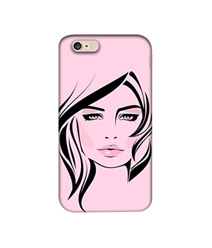 Image of Amazon Brand - Solimo Designer Pink Lady Pattern 3D Printed Hard Back Case Mobile Cover for Apple iPhone 6 Plus / 6S Plus