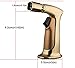 larruping Gold Kitchen Cooking Culinary Welding Soldering Torch Butane Lighter Windproof Adjustable Refillable Safe Torch for Camping BBQ Repair Gadget Jewelry Machinery